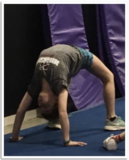 Ashley at team practice
