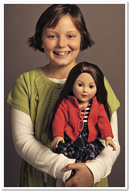 Maggie with doll