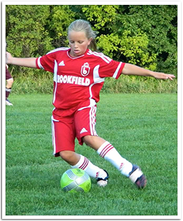 Maggie Playing Soccer